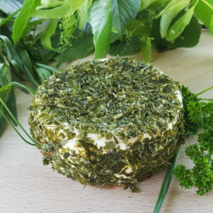 Petit fromage de chèvre ail des ours bio